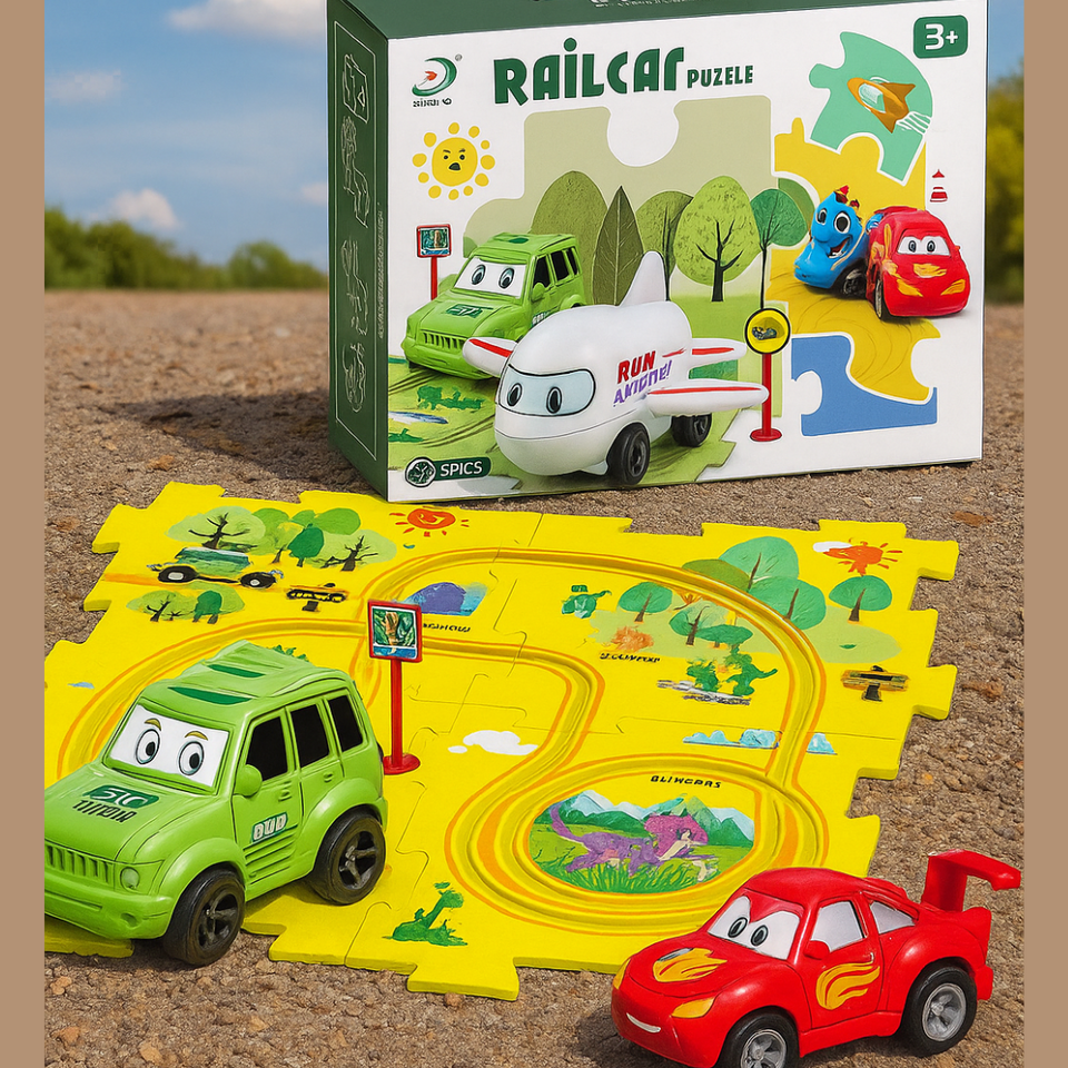 Car Track™ - Bygg, lek och upptäck - Set med leksaksbilar