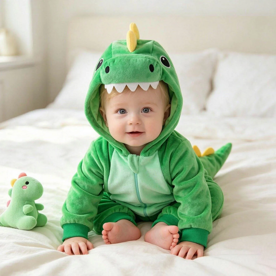 RoarBuddy – Söt & lekfull – Huvtröja med dinosauriemotiv för bebisar