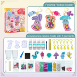 DIY Crystal Keychain Kit – Kreativt & lekfullt – Pysselkit för nyckelringar