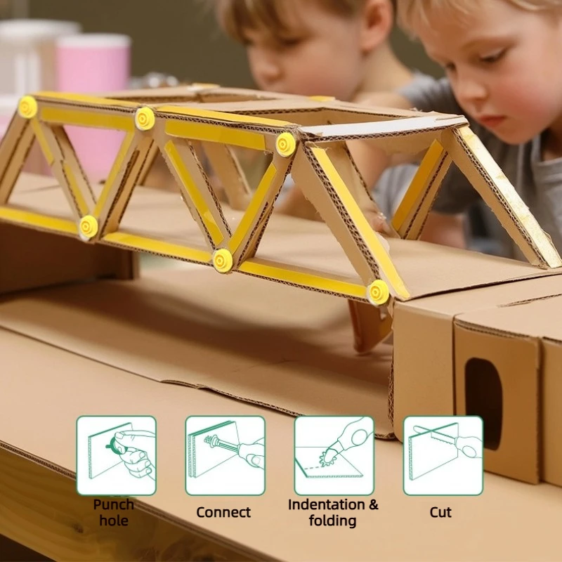 CardboardMaster – Lekfullt & utvecklande – Pysselbyggsats för kartong
