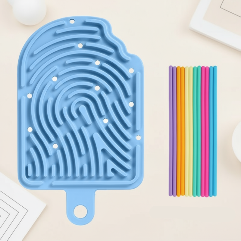 FidgetFrost – Lekfullt & mjukt – Silikon Busy Board