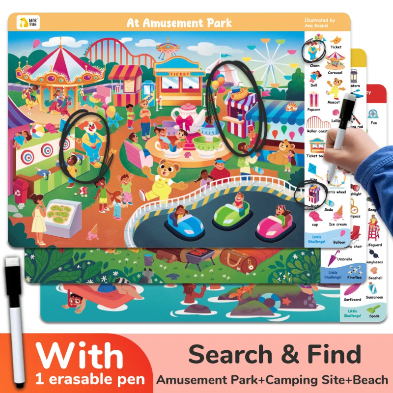 Search and Find Game – Lärande & lek – Aktivitetsbok