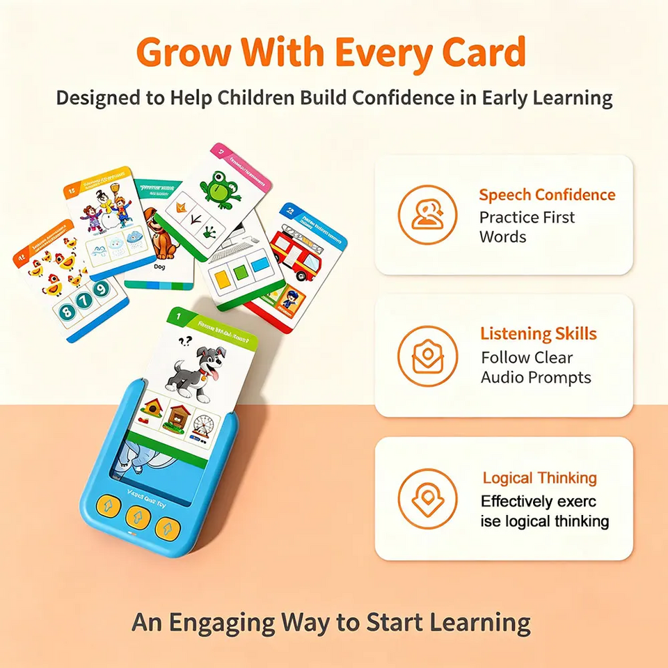 TalkyCards – Interaktivt & pedagogiskt – Talande flashkort för barn