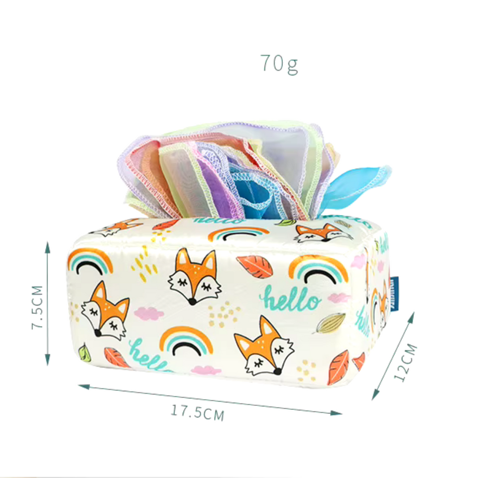 KleurenKracht – Utveckling & sinnen - Montessori sensorisk pappersnäsduksask