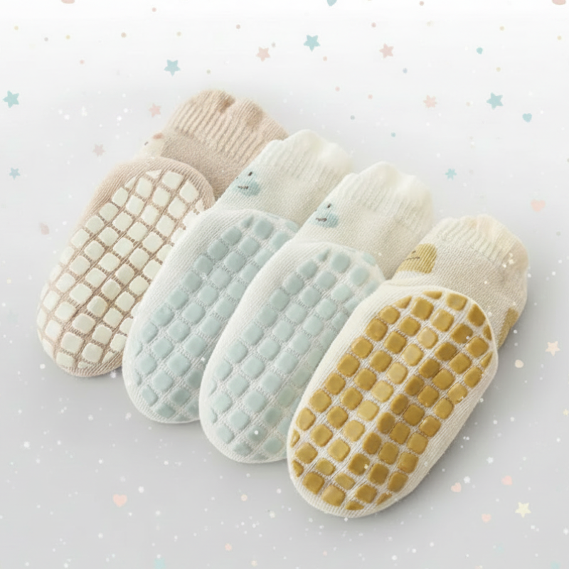 Soft Grip Socks – Mjuka & praktiska – halkskyddsstrumpor för bebisar