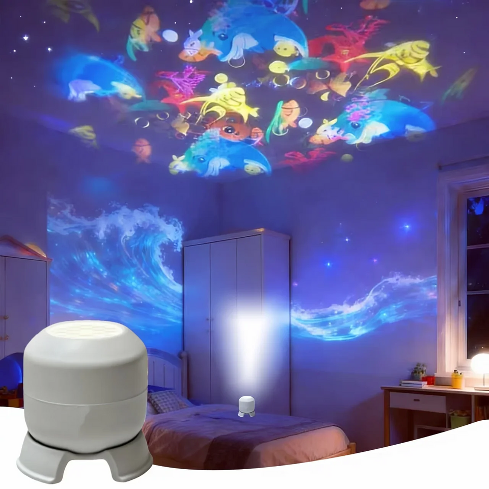 SeaDream – Lekfullt & lärorikt – 360° roterande LED-nattlampa