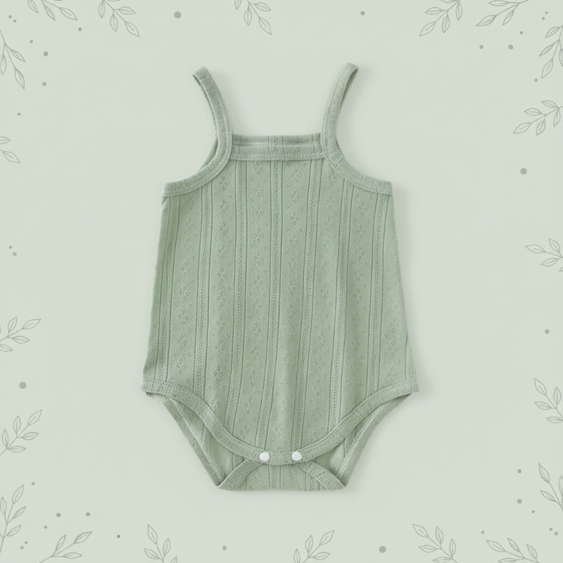 Summer Bodysuit – Luftigt & bekvämt – Stickad babybody