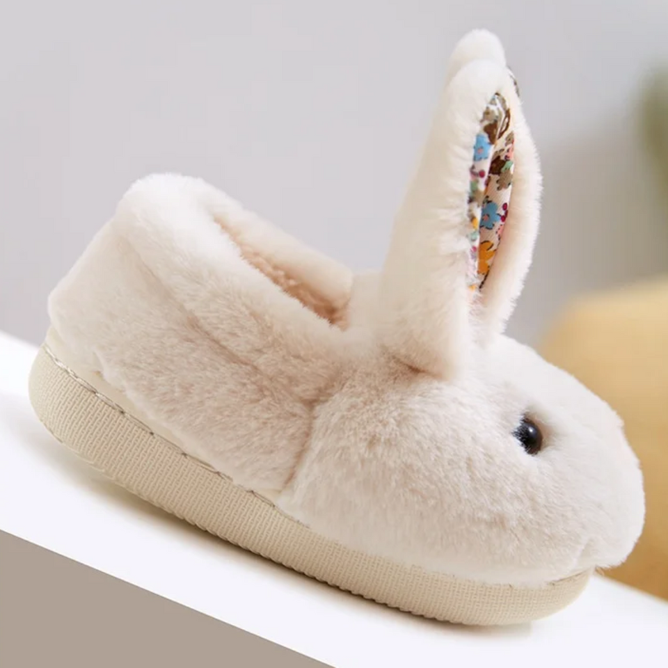 BunnyToes – Mjuka & varma – plyschiga kanintofflor