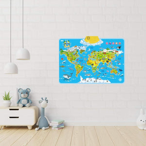 LittleExplorers – Lära sig & leka – Djurens världskarta