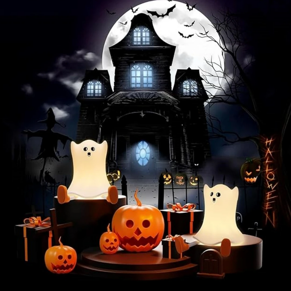 SpookyLamp – Gulligt & stämningsfullt – Halloween-nattlampa