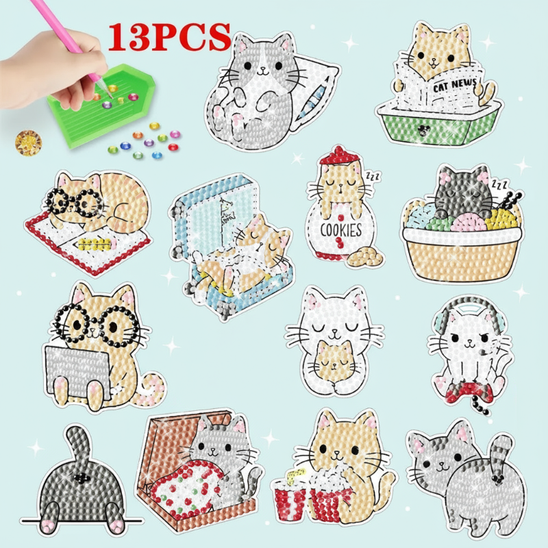 GemArt – Skuggiga & glänsande – Diamantmålningsklistermärken