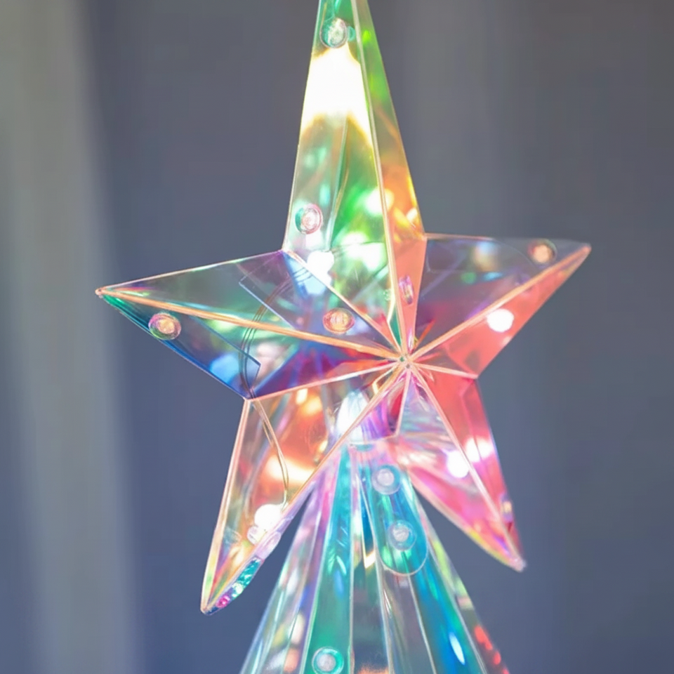 CrystalGlow – Festligt och stämningsfullt – Dekorativ LED-julgran