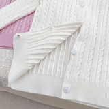 CozyBelle – Elegant & varm – Stickad kofta med knappar