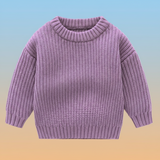 PureSoft – Classic & Cozy - Enfärgad stickad tröja
