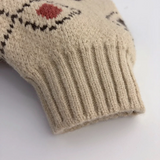 LittleRetro – Varm och stilfull – Stickad barntröja med rombmönster