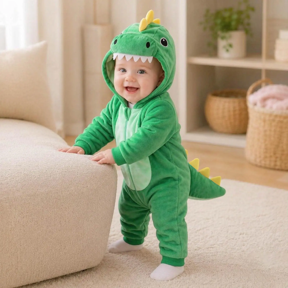 RoarBuddy – Söt & lekfull – Huvtröja med dinosauriemotiv för bebisar