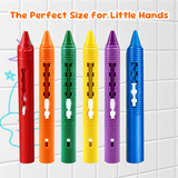 DoodleBath – Färgglatt & lekfullt – Set med 6 badkritor