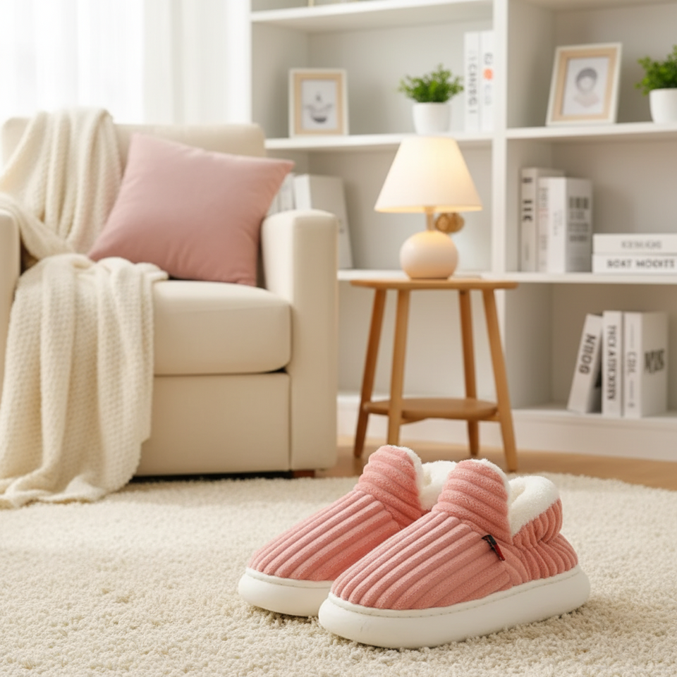 WarmNest – Mjuka och varma – Halkskyddade tofflor