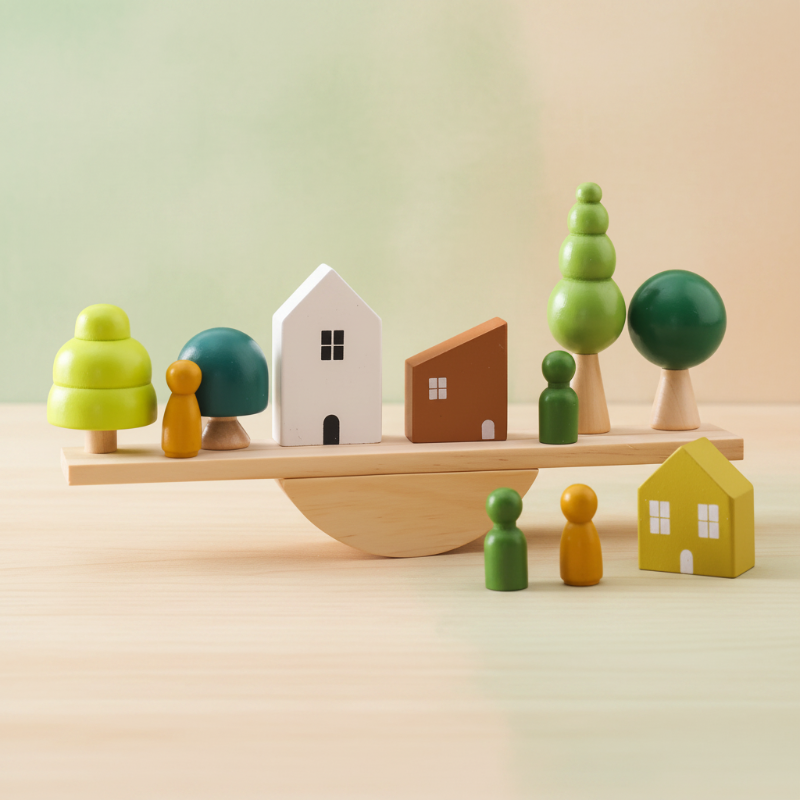 Wooden Forest Blocks – Kreativitet & utveckling – Byggklossar i trä