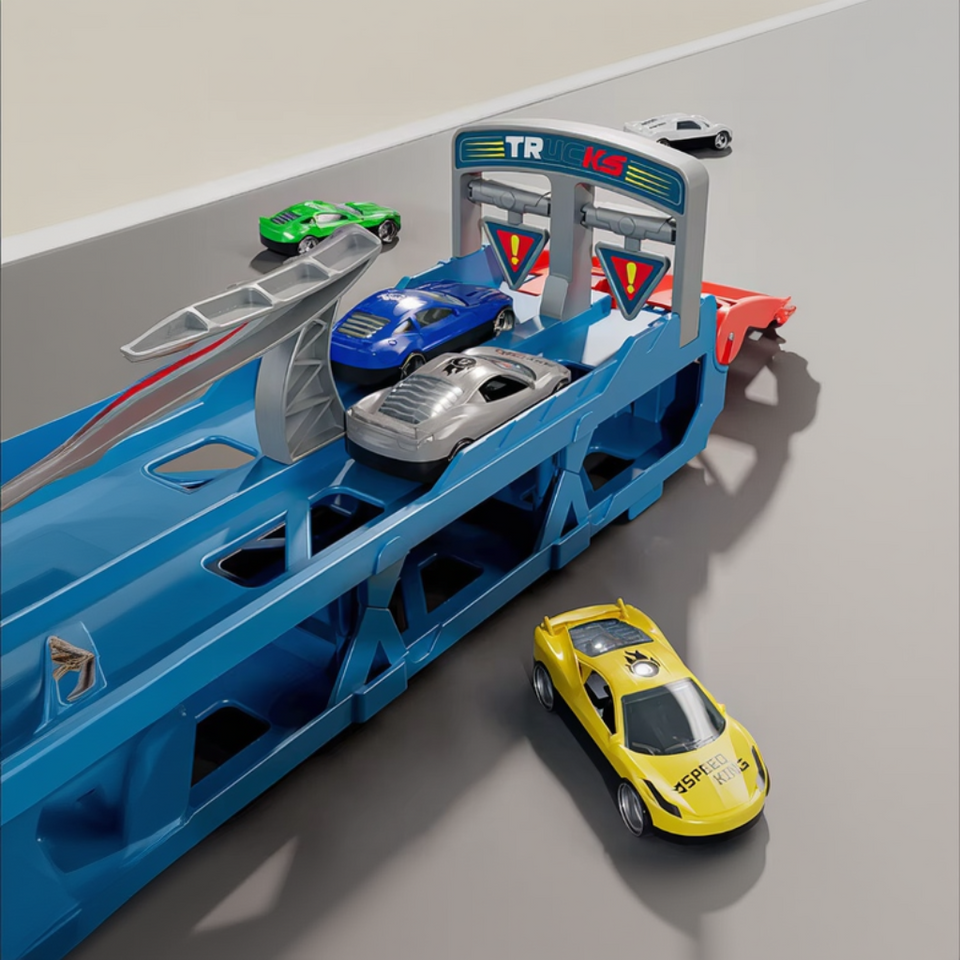 CarHauler – Lekfullt & äventyrligt – Biltransportör-lekset med racerbilar