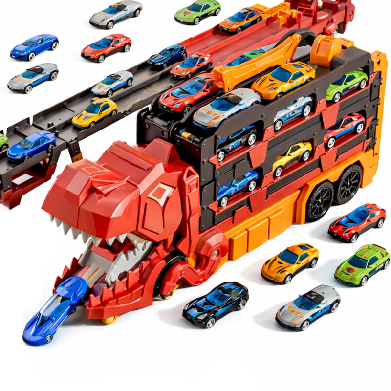 JurassicTruck™ – Cool & rolig – hopfällbar dinosaurietransportvagn