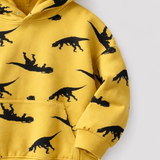 DinoStyle – Varm och andningsbar – Hoodie med Triceratops-tryck