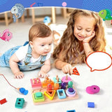 Färgglatt fiske - kreativt och pedagogiskt - fiskespel i trä