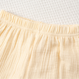SoftCharm – Elegant och bekvämt – Set för flickor med volangtröja och långbyxor