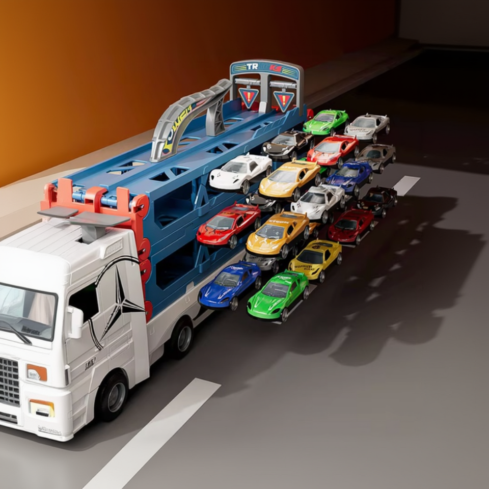CarHauler – Lekfullt & äventyrligt – Biltransportör-lekset med racerbilar