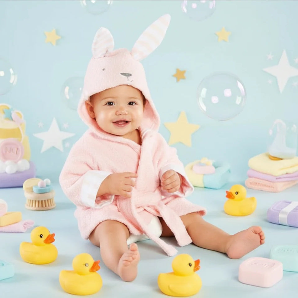 CozyNest – Mjuk och absorberande – Badrock med djurmotiv