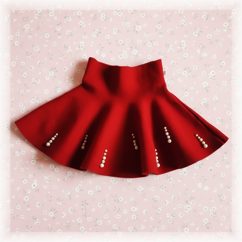 Girls Knitted Skirt – Komfort & stil – Barnkjol
