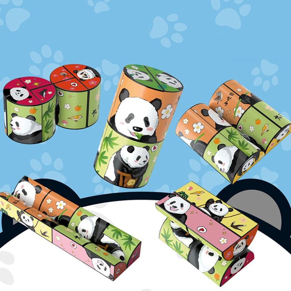 Panda Puzzle™ - Pedagogisk underhållning - Pysselkub