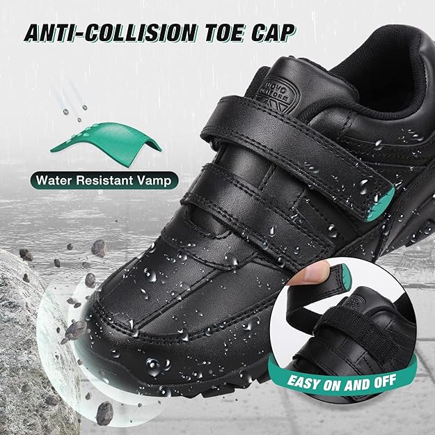 MonoWalk – Lätt & slitstark - Sneakers i läder med kardborreband