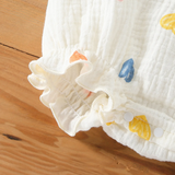 LittleBlossom – Sommarkomfort och stil – Bodysuit med huva för spädbarn