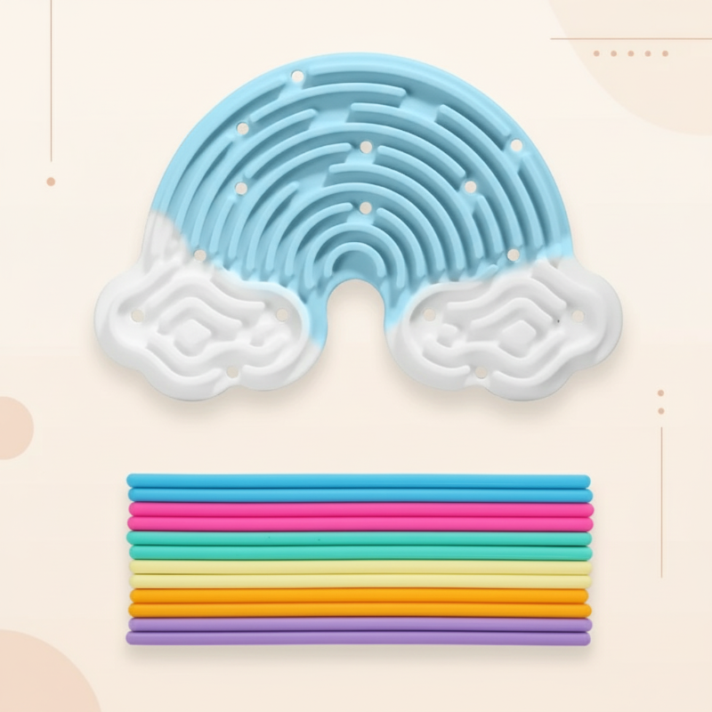 FidgetFrost – Lekfullt & mjukt – Silikon Busy Board