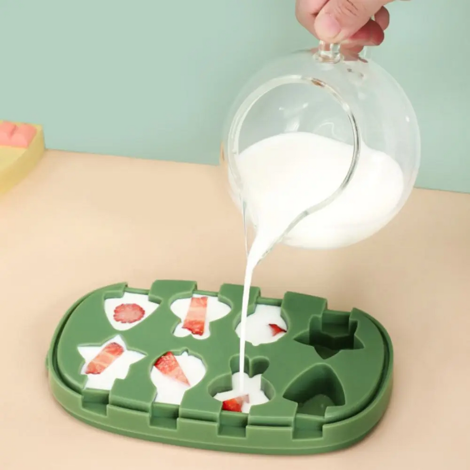 LollyFun – Kreativt & praktiskt – Glassform i silikon med förvaringslåda