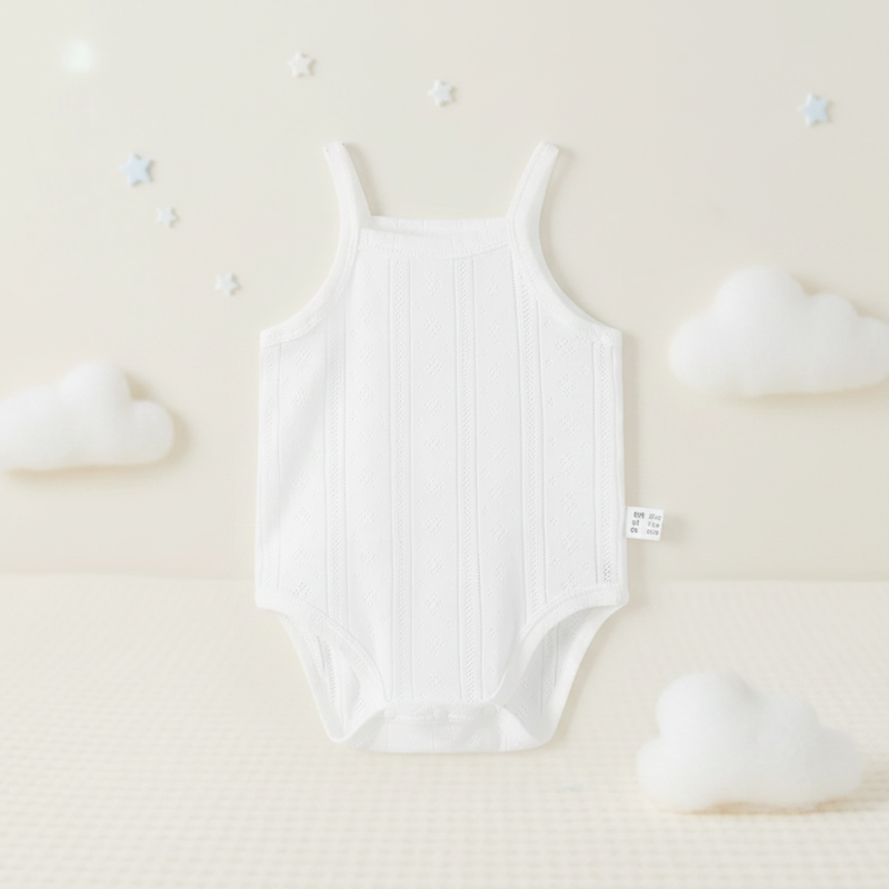 Summer Bodysuit – Luftigt & bekvämt – Stickad babybody