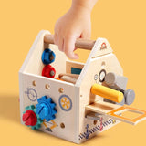 Busy Box™ - Upptäck och lär - Aktivitetslåda i trä