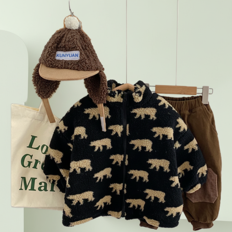 Mini Fashion™  – Extra mjuk och varm – Bären fleeceväst