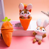 Personalized Bunny – Den perfekta påskpresenten – Mjuk kanin med morot och namn