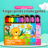 FingerArt – Kreativt & färgglatt – Fingerfärgsbok för barn