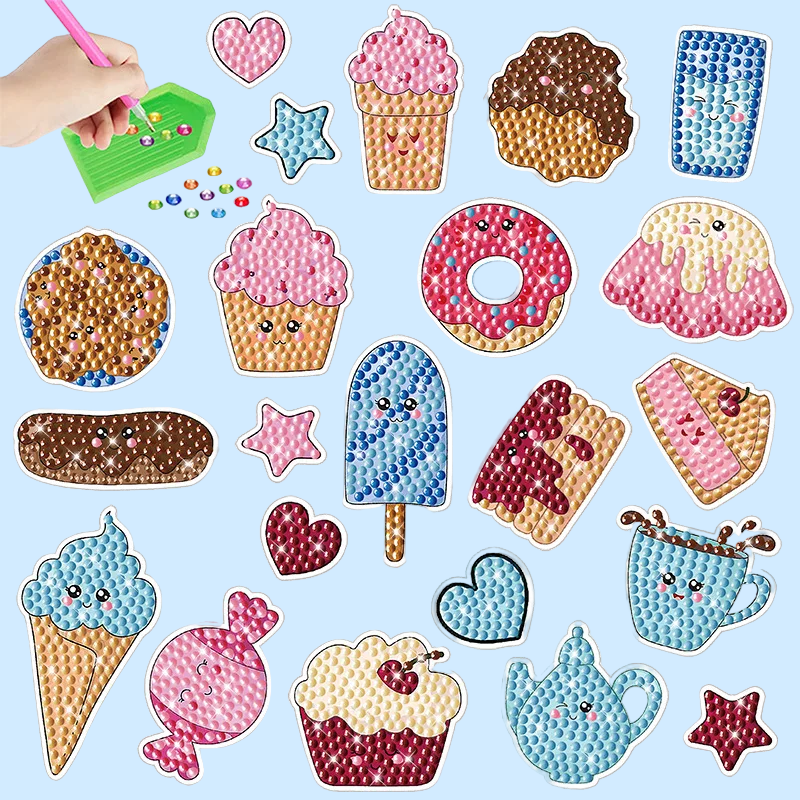 GemArt – Skuggiga & glänsande – Diamantmålningsklistermärken