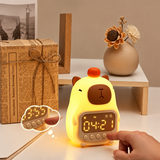 CappyClock – Söt & mångsidig – digital väckarklocka för barn med nattlampa
