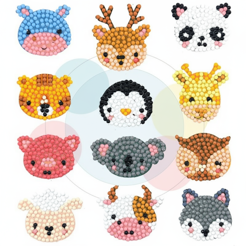 GemArt – Skuggiga & glänsande – Diamantmålningsklistermärken