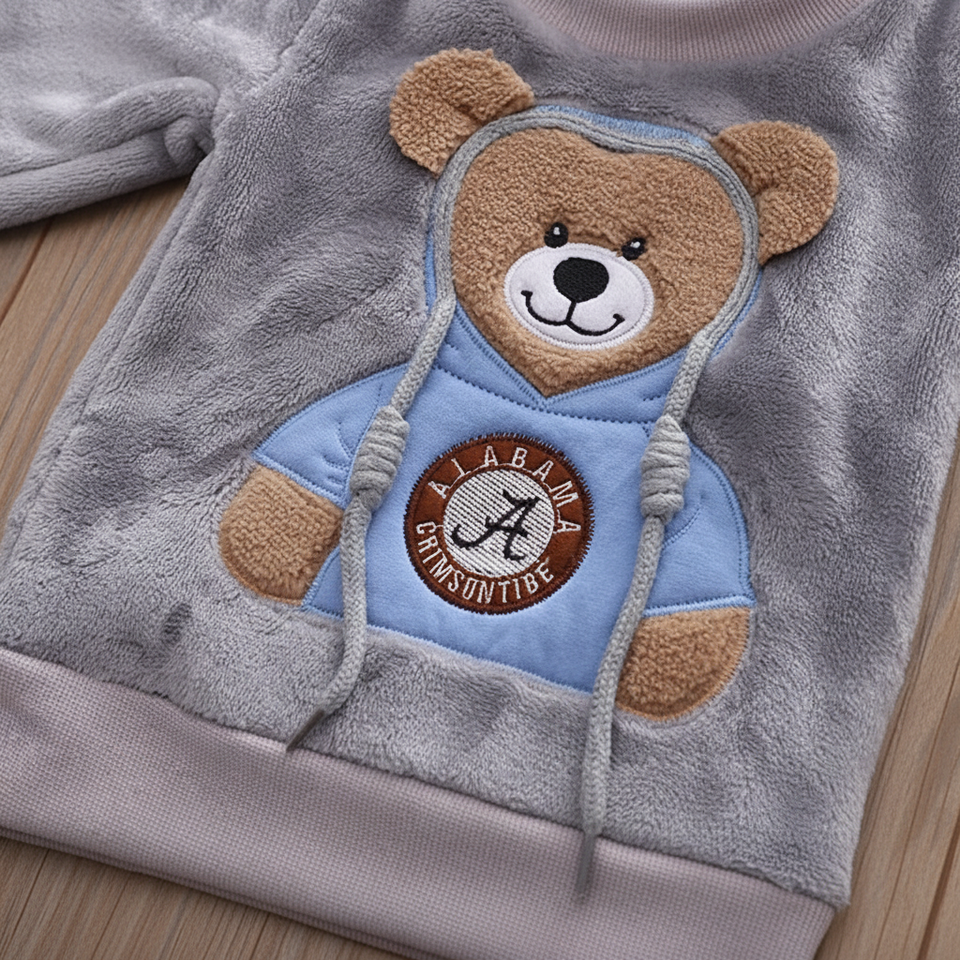 CozyBear – Varmt & mjukt – Träningsdräkt för barn med björnmönster