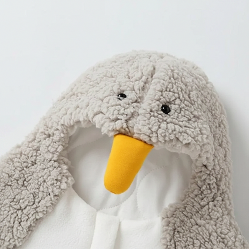 LittlePenguin – Mjuk & varm – Sovsäck i form av en pingvin-jumpsuit för spädbarn
