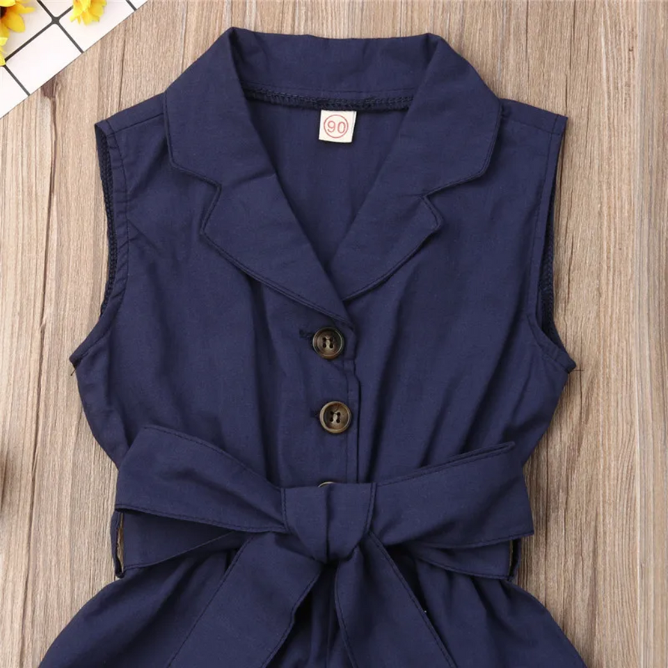 LittleLady – Elegant & Trends – Jumpsuit med knytband i midjan