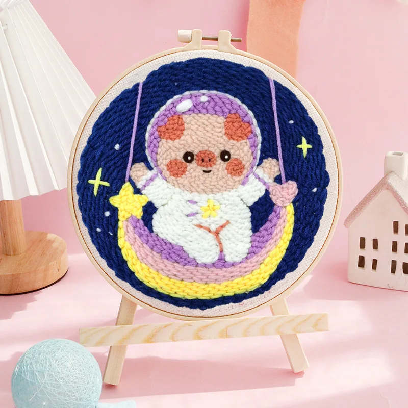 SoftLoop – Mjukt & kreativt – DIY Punch Needle Hemdekorationsset