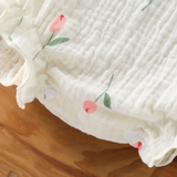 LittleBlossom – Sommarkomfort och stil – Bodysuit med huva för spädbarn