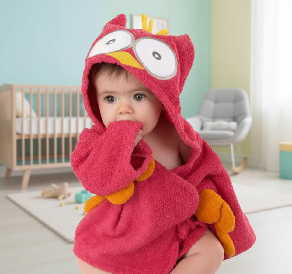 CozyNest – Mjuk och absorberande – Badrock med djurmotiv